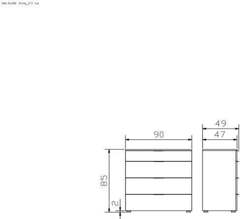 Image du produit Hasena Atrine (90 x 50 x 86 cm)
