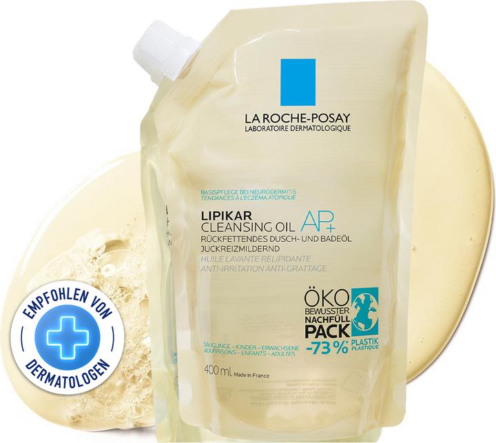 Produktbild La Roche Posay Lipikar Rückfettendes Dusch- und Badeöl AP+ für juckende, trockene und empfindliche Haut (400 ml)