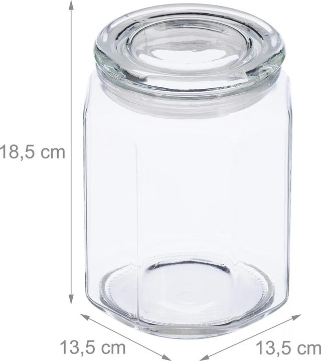 Produktbild Relaxdays 6x Vorratsglas (1.80 l)
