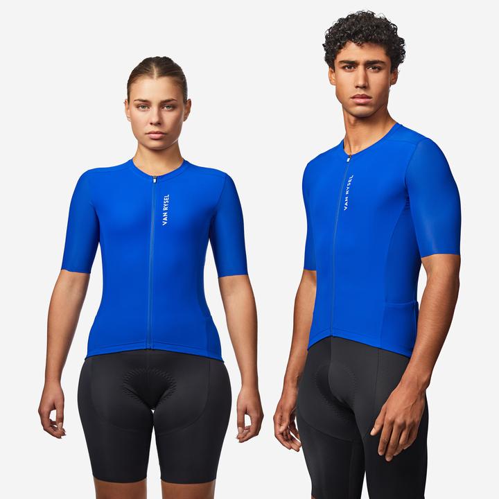 Produktbild Van rysel Radtrikot kurzarm Sommer Rennrad Racer 2 Unisex blau (S)