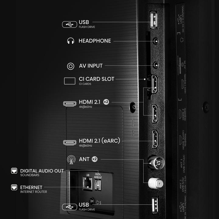 Produktbild Hisense TV 65E7NQ (65", E7NQ, QLED, 4K, 2024)