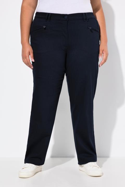 Produktbild Ulla Popken Basic Stretchhose Mony, farbecht, leicht schmal zulaufend (44)
