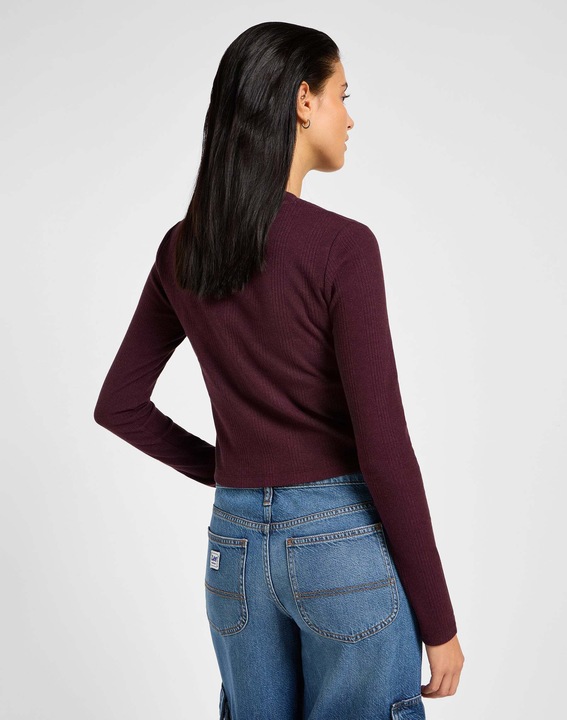 Produktbild Lee Langarmshirt Longsleeves Cropped Rib Tee (L)