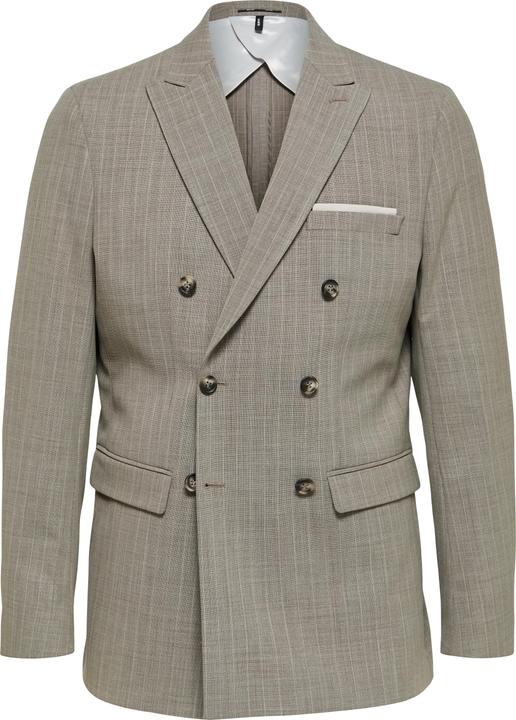 Actual product image Selected Pinstripe Double Breasted Blazer (52)