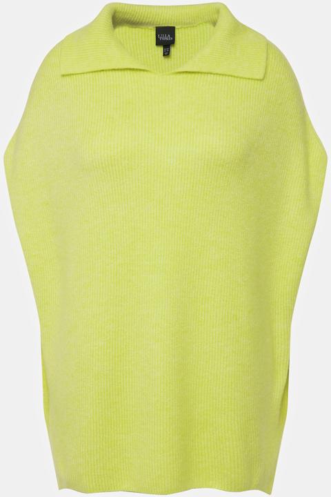 Produktbild Ulla Popken Pullunder, Rippstrick, oversized, Strickkragen, ärmellos (54)