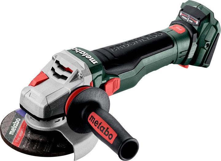 without charger, without battery pack, 1 x dust filter, 1 x Metabo VibraTech (MVT) additional handle, 1 x protective cover, 1 x metaBOX 165 L, 1 x M-Quick clamping nut, 1 x support flange