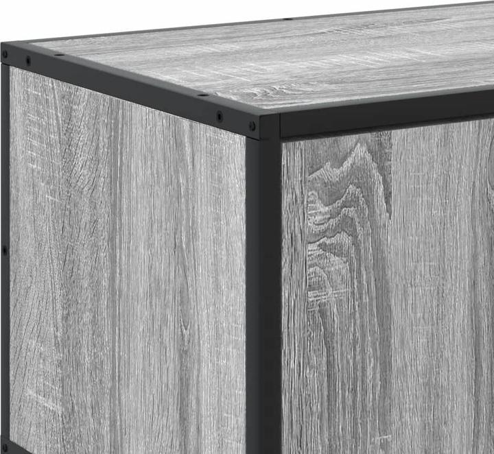 Actual product image VidaXL TV cabinet Lowboard TV cabinet TV table Grey Sonoma wood-based material (100 x 35 x 41 cm)