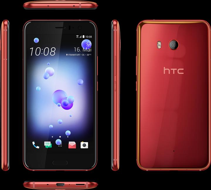 Actual product image HTC U11 (64 GB, Solar Red, 5.50", Hybrid Dual SIM, 4G)