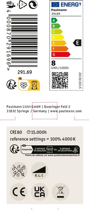 Produktbild Paulmann Reflektor (GU10, 8 W, 750 lm, 1 x, E)