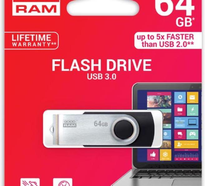 Produktbild Goodram UTS3 USB 3.1 (3.1 Gen 2) (64 GB, USB-A)