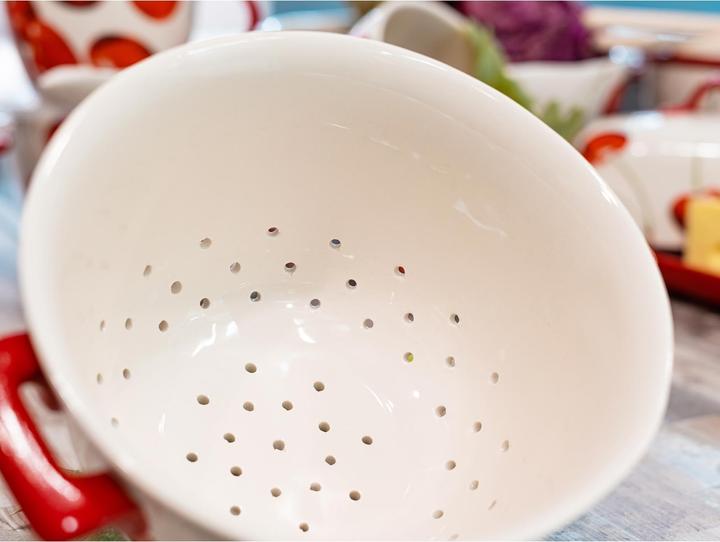 Produktbild neuetischkultur Küchensieb Keramik Cherry (20 cm)