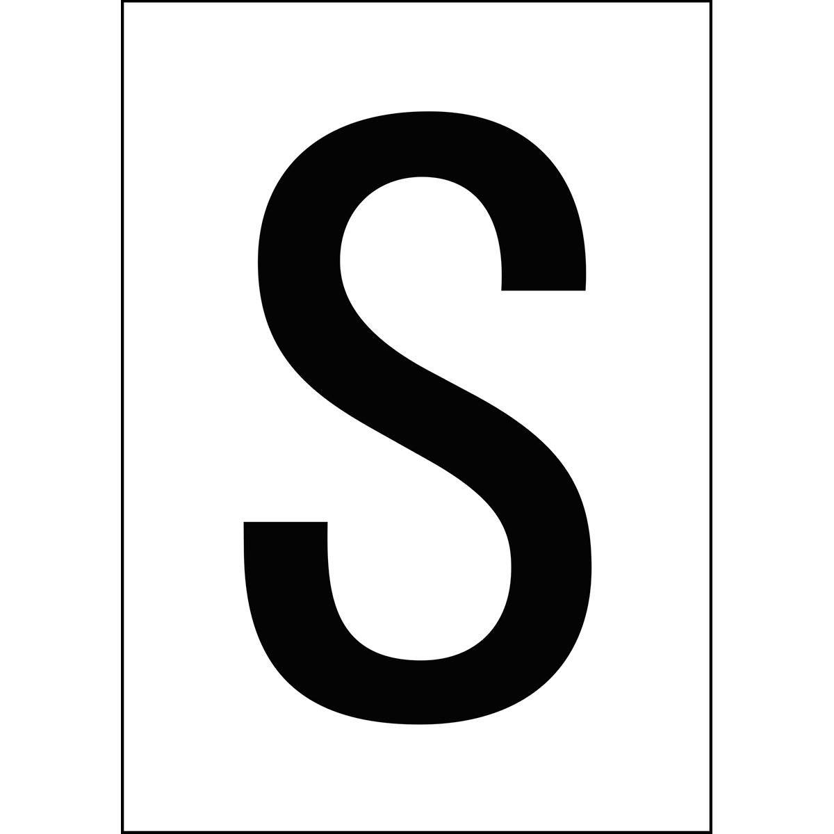 Brady, Etiketten, A4-Etiketten mit Zahlen und Buchstaben