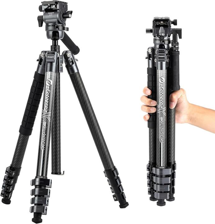 Actual product image Fotopro XAirfly Video Camera Tripod (Carbon)