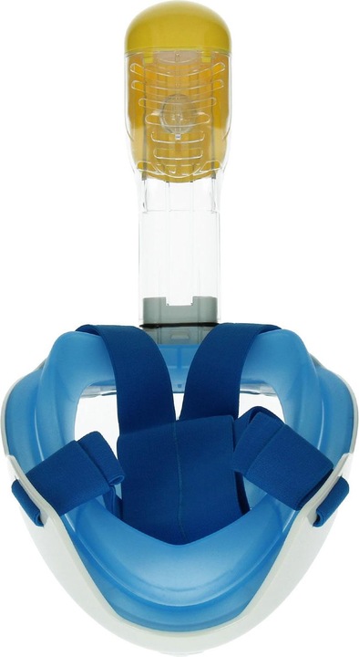 Produktbild Caruba Vollgesichts Schnorchelmaske Dual Air abnehmbar + Action Cam Halterung (blau S/M)