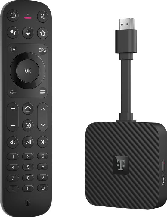 Immagine prodotto Telekom Magenta TV Stick (2. Gen.) - Schwarz (DVB-C, DVB-S, DVB-T, DVB-S2, segnale TV analogico, DVB-T2, segnale radio analogico)