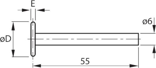 tesa Measuring insert with carbide disc 14 mm