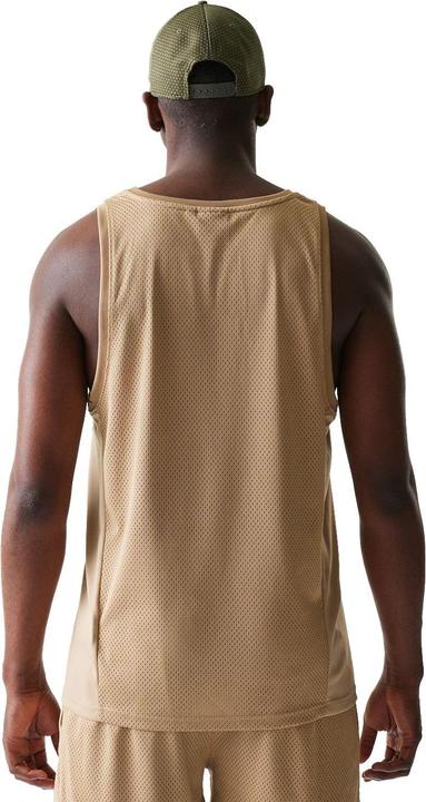 Actual product image New Era Poly Mesh Tank Top - BRAND LOGO camel beige - XXL (XXL)