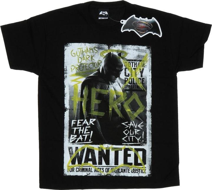 Image du produit T-Shirt Garçons Batman v Superman Wanted Poster (152, 158)