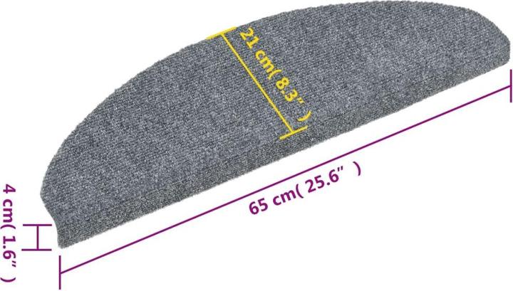 Immagine prodotto vidaXL Treppenmatten (65 x 21 cm)