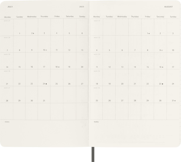 Produktbild Moleskine Tageskalender (A5, Englisch)