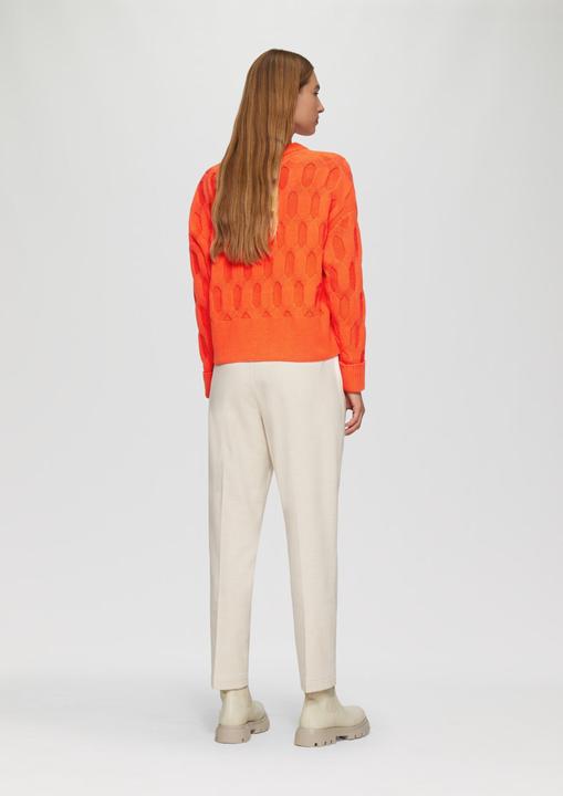 Produktbild S.Oliver Strickpullover Oversized Pullover mit Strickmuster (44)