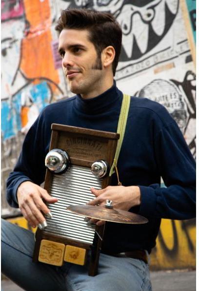 Produktbild Cincinnati Washboards CW-3 Percussion Waschbrett Pro mit Tuch