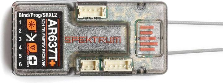 Immagine prodotto AR637T+ Ricevitore telemetrico DSMX a 6 canali AS3X+ e SAFE