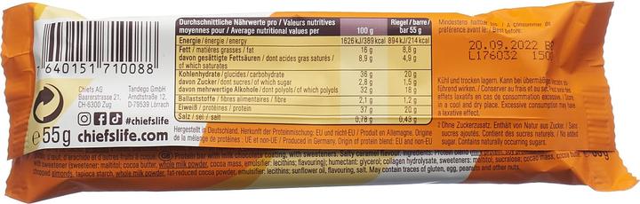 Image du produit Chiefs Protein Bar (165 g, 3 pcs)