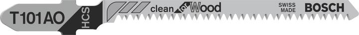 Bosch Professional Zubehör Stichsägeblatt T 101 AO Clean for Wood, 5er-Pack