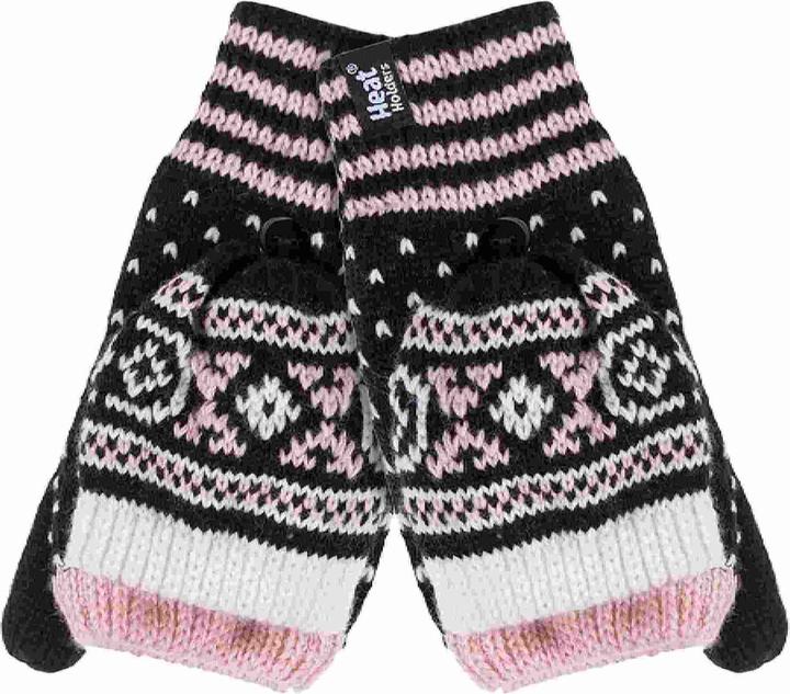 Heat Holders Thermo Fleece Norwegermuster Fingerlose Fäustlinge (Taille unique)