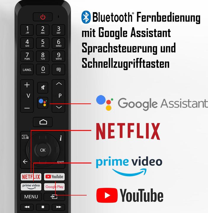 Actual product image Telefunken QU55AN900M (139 cm (55 inch), black, UltraHD/4K, triple tuner, SmartTV, Android operating system) (55", QLED, 4K, 2023)