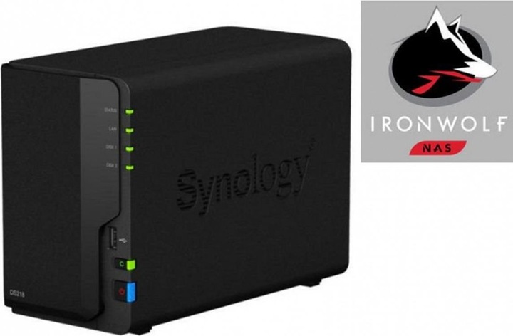 Synology Ds218 (2 x 2 TB, Seagate Ironwolf)