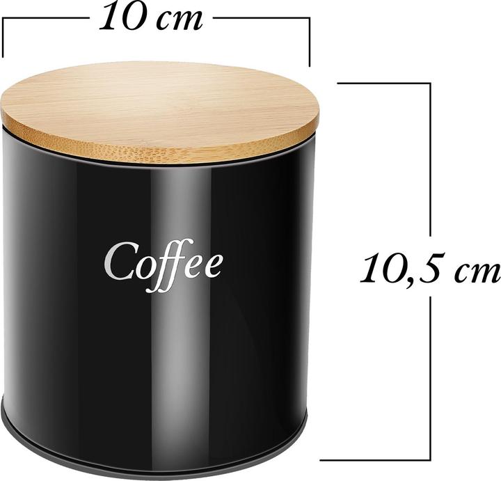 Actual product image Cheffinger Set of 3 tins of coffee sugar tea (0.75 l)