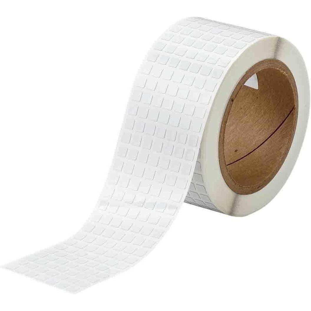 Brady, Etiketten, THT-70-728-20, Polyimid, Weiss, matt, 6.35 x 6.35 mm, permanent, 7-bahnig (20000 E.)