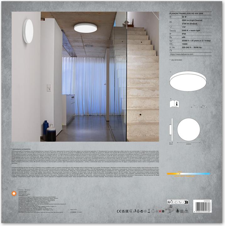 Produktbild Ledvance Planon Frameless (2700 lm)
