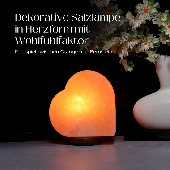 Produktbild Hermex Himalya-Salzlampe Salzkristalllampe Kristallsalzleuchte Dekotischlampe (E14)