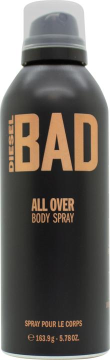 Actual product image Diesel BAD Body Spray Aftershave For Men Woody Masculine Scent 200ml (Spray, 200 ml)