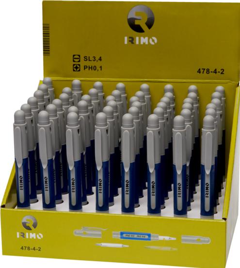 Actual product image Irimo PH0/PH1 pin screwdriver, 48 pieces in display
