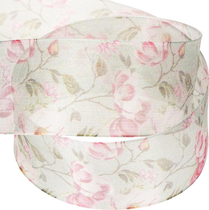 Image du produit Viana Geschenkband mit Blumenmuster (1x)