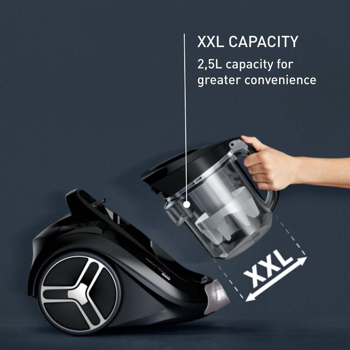 Actual product image Tefal Compact Power XXL 900 W bez maisina melna - Puteklu sucejs TW4B75 (3221616113367)