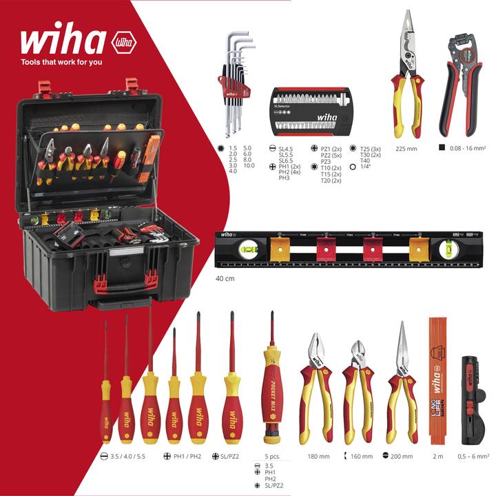 Produktbild Wiha Werkzeugkoffer XL2 Trolley electr 60tlg (60 Teile)