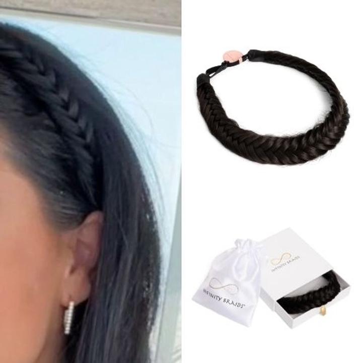 Image du produit Infinity Braids Tresse en queue de poisson Jolie Espresso Smoke
