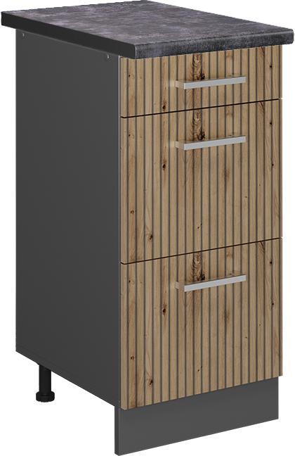 Anthrazit, Artisan Eiche