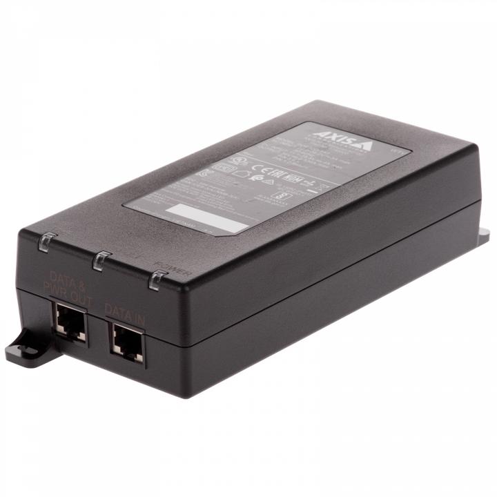 Actual product image Axis PoE++ Injector 90 W Midspan 24 V AC and 20-26.4 V DC (802.3bt (PoE++), 90 W)