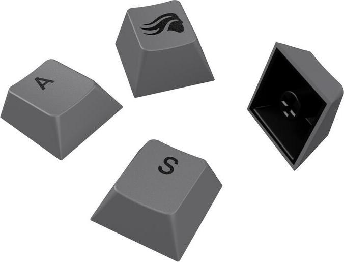 Image du produit Glorious GPBT Basics Keycaps, ANSI Layout (US), PBT, Dye-Sub - Gris Armor