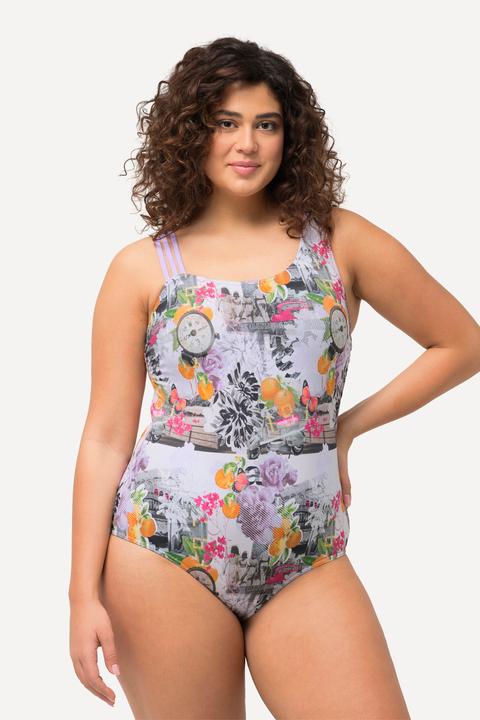 Immagine prodotto Ulla Popken Costume da bagno con orologi, coppe morbide e spallina particolare (54)