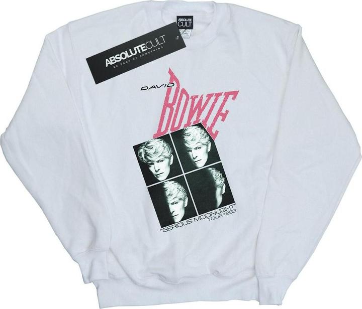 Actual product image David Bowie Womens/Ladies Serious Moonlight Tour 83 Sweatshirt (M)