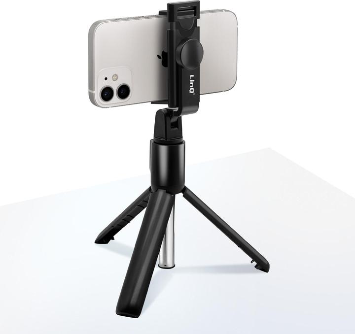 Actual product image LinQ Selfie-Stick mit ausziehbarem Stativ und Bluetooth-Fernbedienung