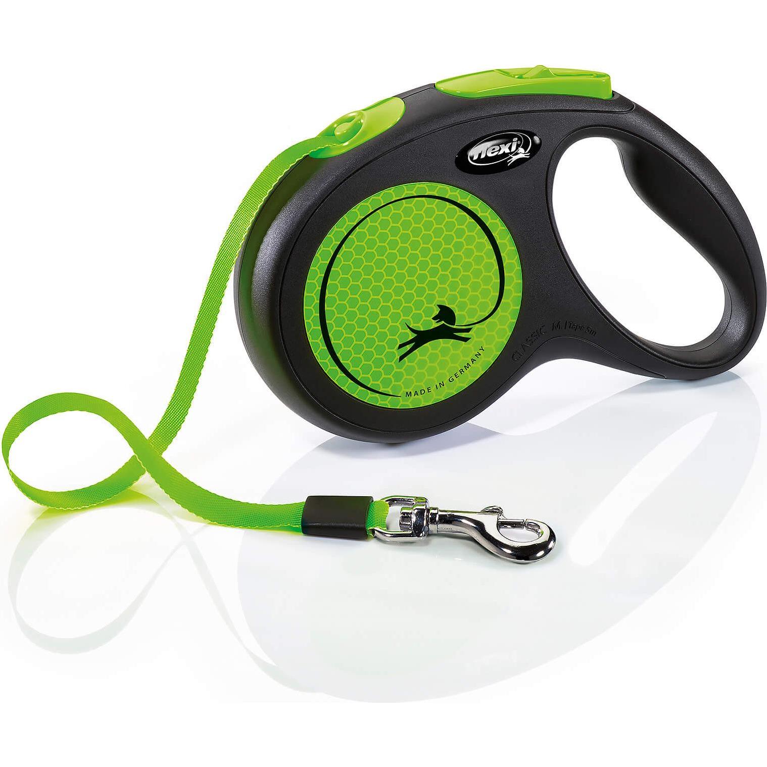 Flexi New Neon Gurt (M, Hund, Spazieren), Halsband + Leine