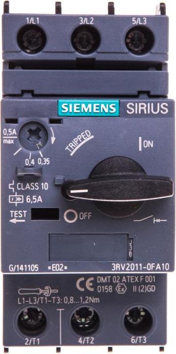Produktbild Siemens Leistungsschalter für Motorschutz 0,5A